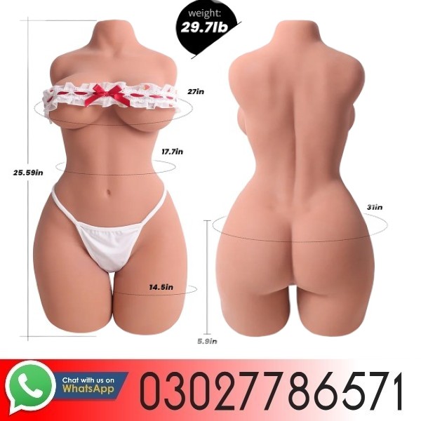 Adna-29.76LB Realistic Female Big Booty Sex Doll Torso (Brown)