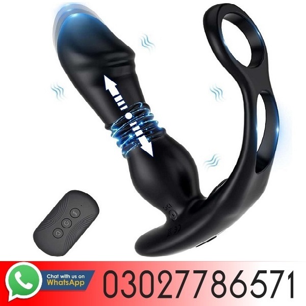 Thrusting Prostate Massager With Dual Rings