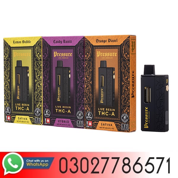 Pressure Live Resin THC-A Disposable 6G In Pakistan