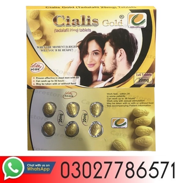 Cialis Gold Tadalafil 20 mg 6 Tablets